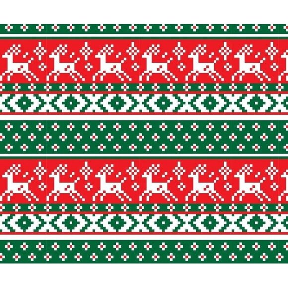 New Reindeer Ugly Sweater Fleece Throw Blanket Christmas Gift Holiday Reversible - Picture 1 of 3